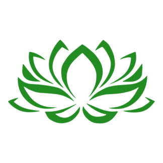 Lotus Flower Decal (Green)